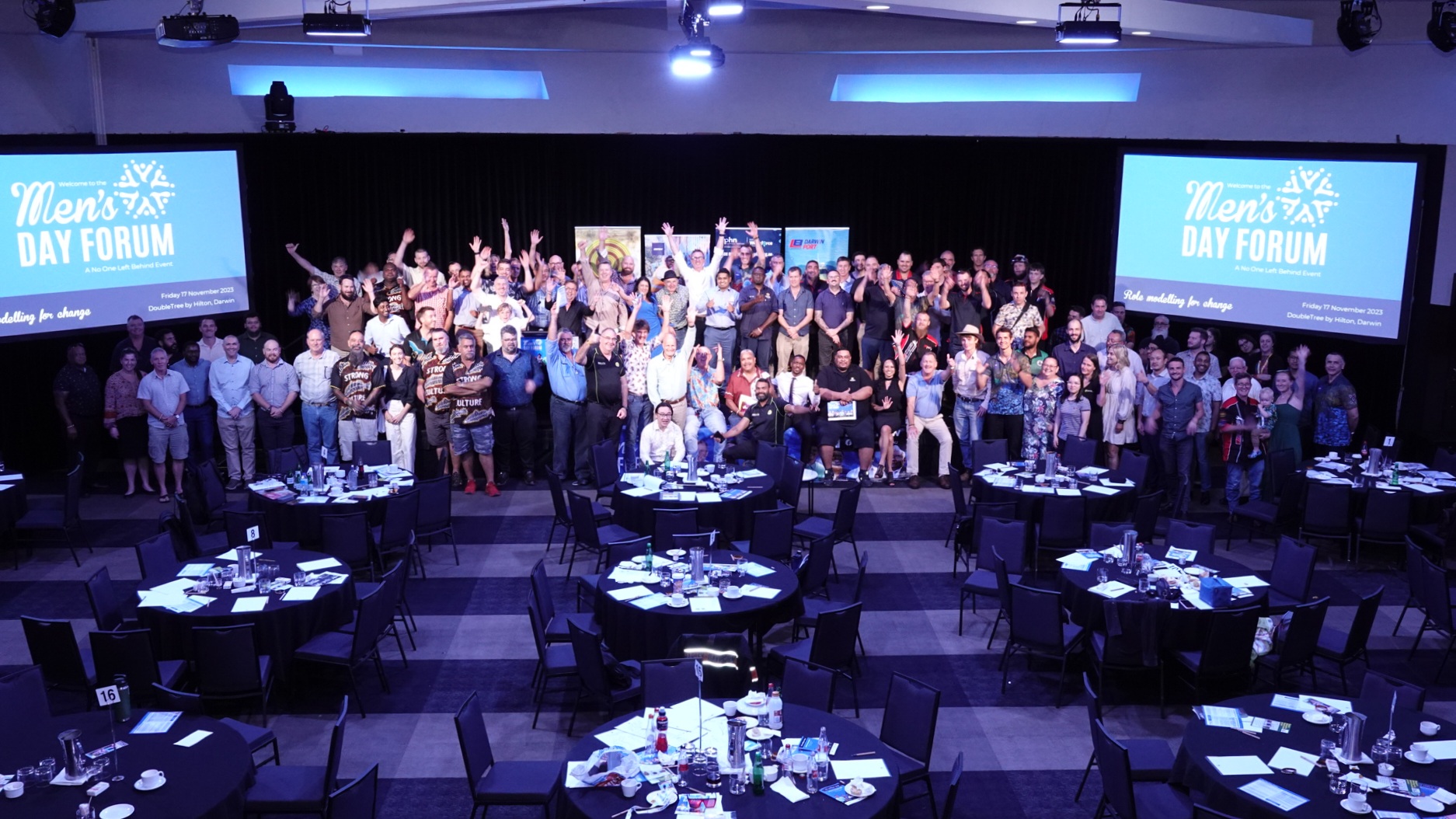 RCC community members at the Men's Day Forum, Darwin NT